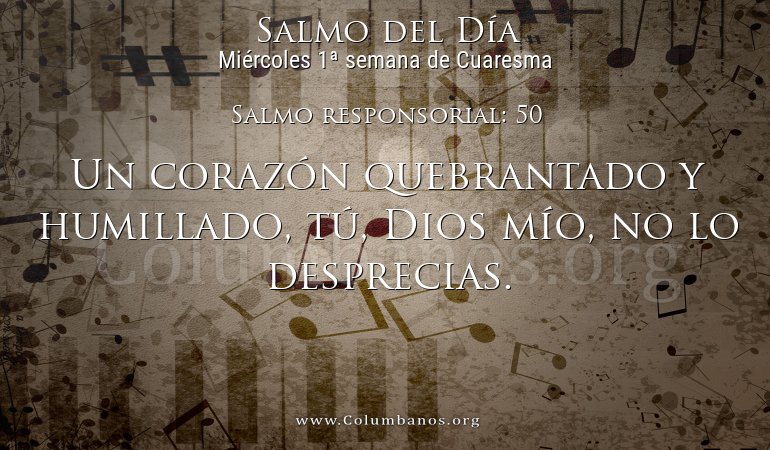 Salmo responsorial: 50 Salmo responsorial: 50