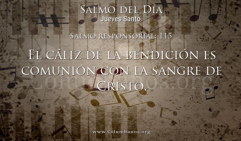 Salmo responsorial: 115 Salmo responsorial: 115