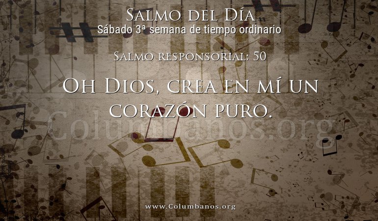 Salmo responsorial: 50 Salmo responsorial: 50