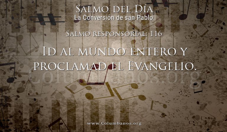 Salmo responsorial: 116