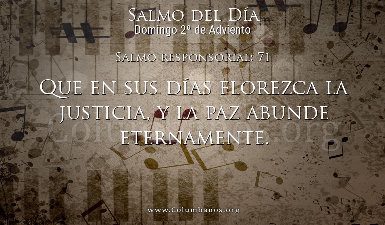Salmo responsorial: 71 Salmo responsorial: 71