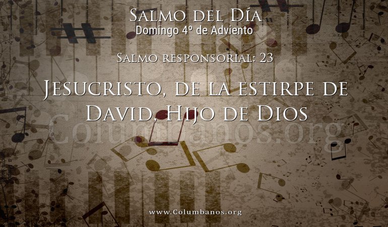 Salmo responsorial: 23 Salmo responsorial: 23