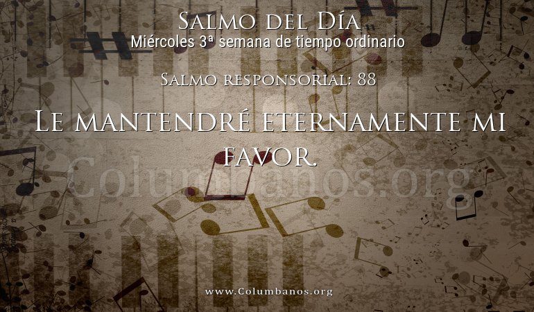 Salmo responsorial: 88