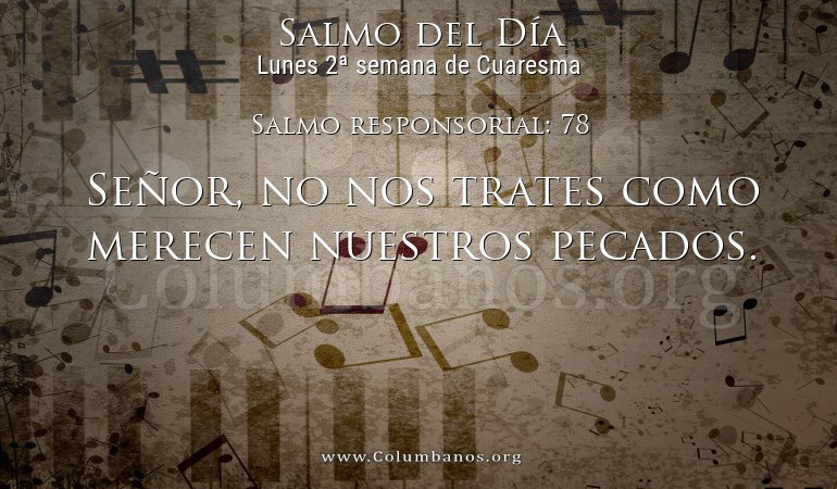Salmo responsorial: 78