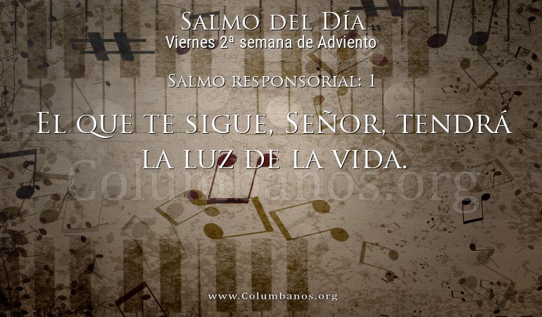 Salmo responsorial: 1 Salmo responsorial: 1