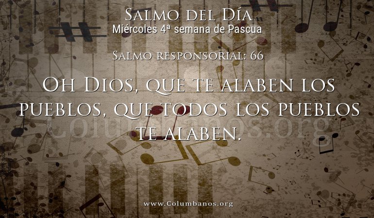 Salmo responsorial: 66 Salmo responsorial: 66
