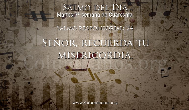 Salmo responsorial: 24 Salmo responsorial: 24