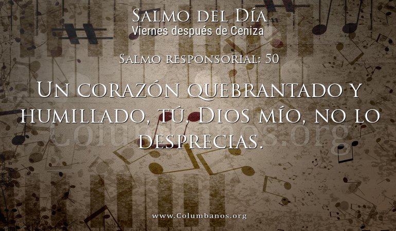 Salmo responsorial: 50 Salmo responsorial: 50