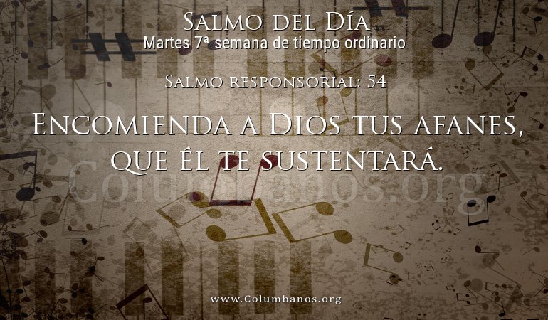 Salmo responsorial: 54 Salmo responsorial: 54