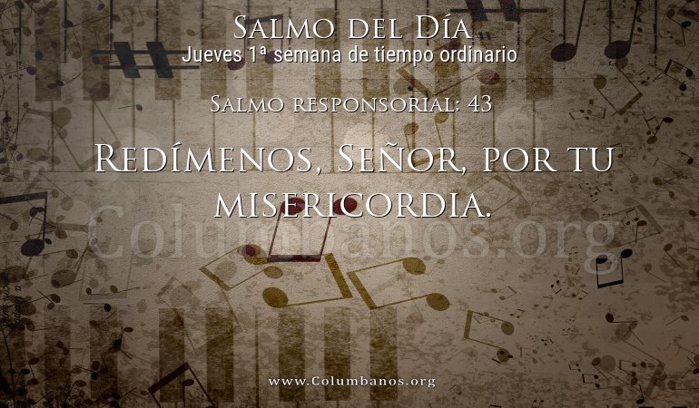 Salmo responsorial: 43 Salmo responsorial: 43